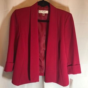 Jones Studio Separates Bright Pink Open Front Blazer